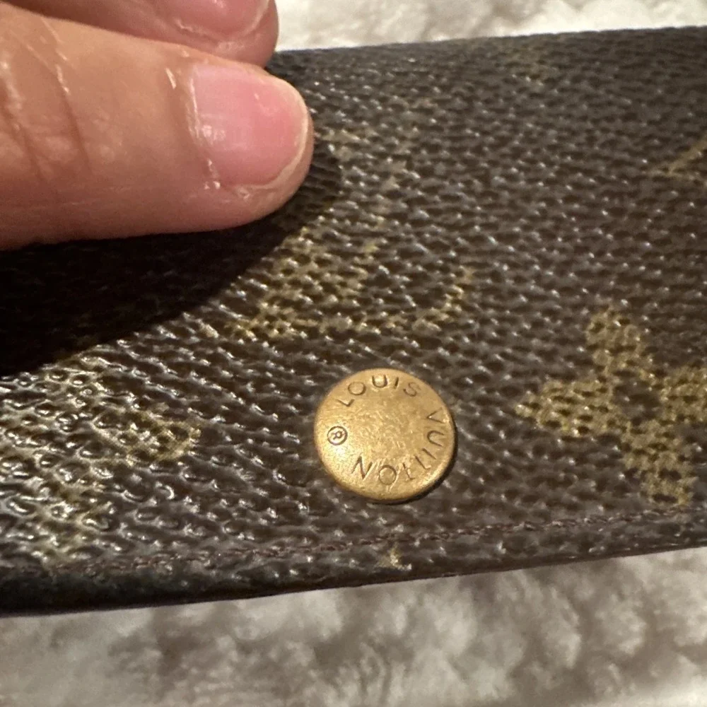 Louis Vuitton Monogram 4 Key Holder Wallet Brown Canvas France Authentic